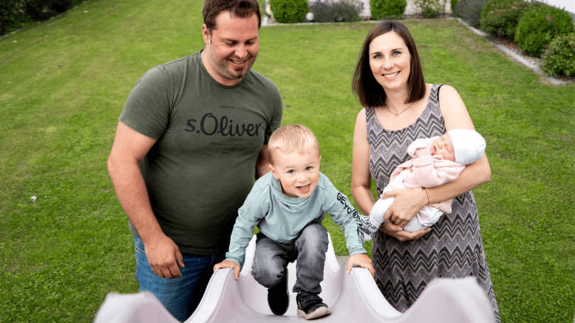 Familienfotografie Natürlicher Bildstil Familie Eltern zwei Kinder Baby